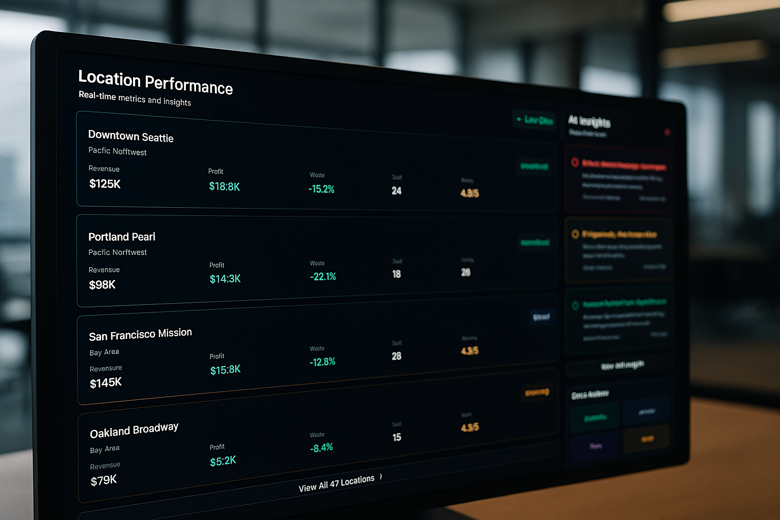 Multi-Location Control dashboard preview